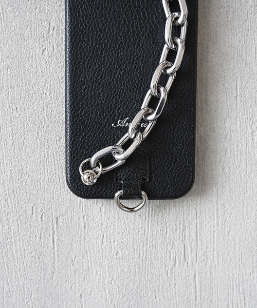 An+u（アンユー）の「チャンキーチェーン スマホケース iPhone13対応（スマホケース/カバー・レディース・グリーン/ブラック×シルバー/ブラック×ゴールド/ブラウン/グレー/ピンク/イエロー/ライトブルー/ベージュ・ONE SIZE）」の15枚目の写真