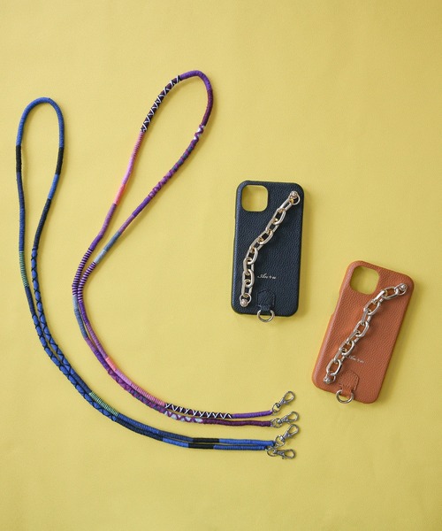 An+u（アンユー）の「チャンキーチェーン スマホケース iPhone13対応（スマホケース/カバー・レディース・グリーン/ブラック×シルバー/ブラック×ゴールド/ブラウン/グレー/ピンク/イエロー/ライトブルー/ベージュ・ONE SIZE）」の17枚目の写真