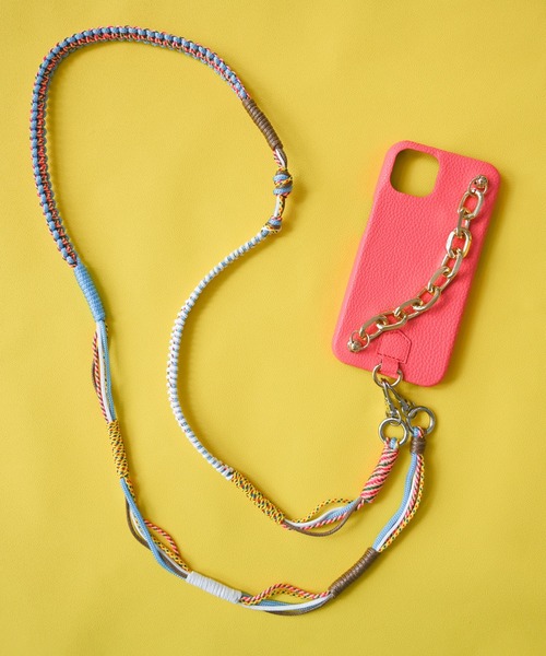 An+u（アンユー）の「チャンキーチェーン スマホケース iPhone13対応（スマホケース/カバー・レディース・グリーン/ブラック×シルバー/ブラック×ゴールド/ブラウン/グレー/ピンク/イエロー/ライトブルー/ベージュ・ONE SIZE）」の22枚目の写真