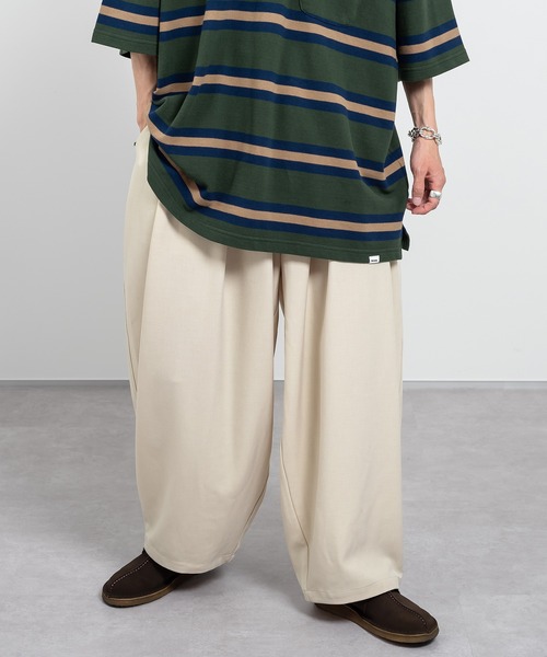 Perushu（ペルーシュ）の「ワイドバルーンスラックス（スラックス・メンズ・ベージュ/カーキ/ピンク/ブルー・SMALL/MEDIUM/LARGE）」の8枚目の写真