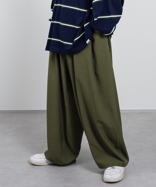 Perushu（ペルーシュ）の「ワイドバルーンスラックス（スラックス・メンズ・ベージュ/カーキ/ピンク/ブルー・SMALL/MEDIUM/LARGE）」の20枚目の写真