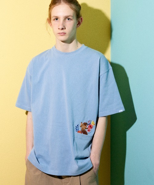 【セール】rehacer : Flower Bush Tiger HW T / フラワー ブッシュタイガーヘビーウエイトTシャツ（Tシャツ/カットソー）｜rehacer（レアセル）