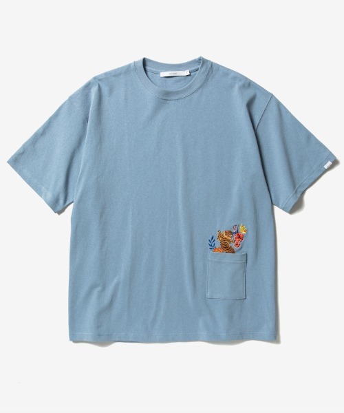 【セール】rehacer : Flower Bush Tiger HW T / フラワー ブッシュタイガーヘビーウエイトTシャツ（Tシャツ/カットソー）｜rehacer（レアセル）