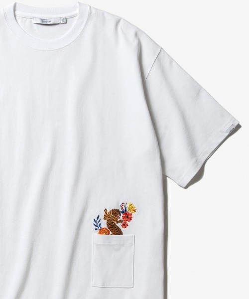 【セール】rehacer : Flower Bush Tiger HW T / フラワー ブッシュタイガーヘビーウエイトTシャツ（Tシャツ/カットソー）｜rehacer（レアセル）