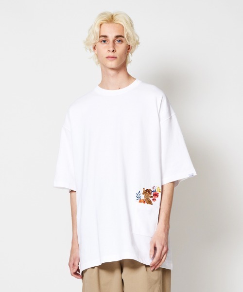 【セール】rehacer : Flower Bush Tiger HW T / フラワー ブッシュタイガーヘビーウエイトTシャツ（Tシャツ/カットソー）｜rehacer（レアセル）