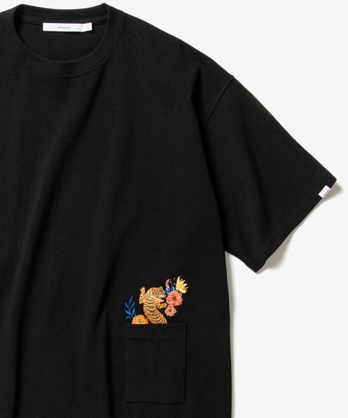 【セール】rehacer : Flower Bush Tiger HW T / フラワー ブッシュタイガーヘビーウエイトTシャツ（Tシャツ/カットソー）｜rehacer（レアセル）