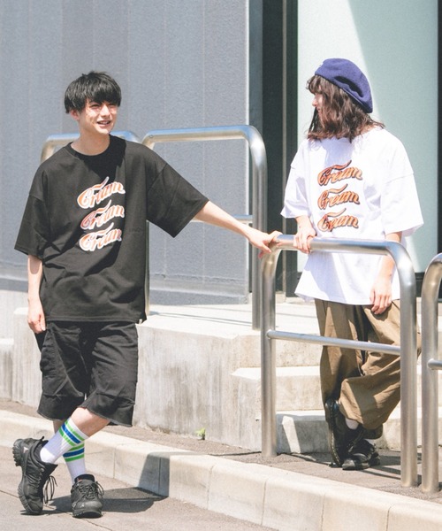 BROKEN BASE(ブロークンベース)の「ムービンググラフィックTシャツ(Tシャツ/カットソー・メンズ・ホワイト/ブラック・MEDIUM/LARGE)」の13枚目の写真