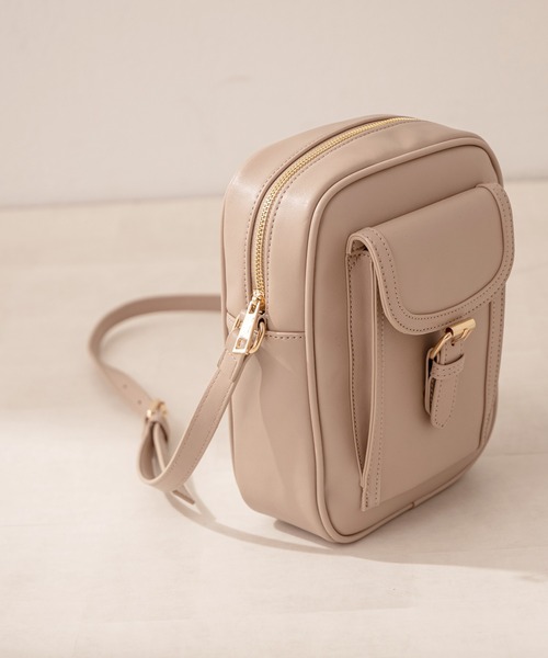 OLIVE des OLIVE（オリーブデオリーブ）の「タテ長ショルダー（ショルダーバッグ・レディース・ベージュ/オフホワイト/サックスブルー・FREE）」の13枚目の写真