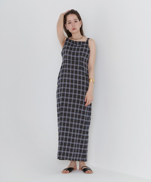 パッチワーク キャミワンピース TINA：JOJUN パッチワーク キャミ