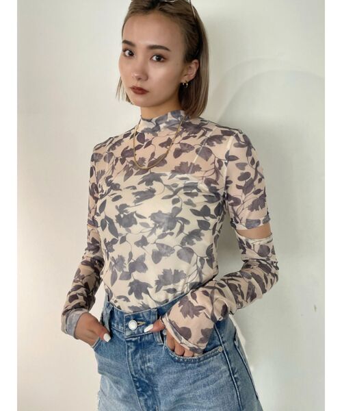 EMODA（エモダ）の「2WAYアームカバートップス（Tシャツ/カットソー・レディース・ホワイト/グレー/その他1/ブラック/その他・FREE）」の5枚目の写真