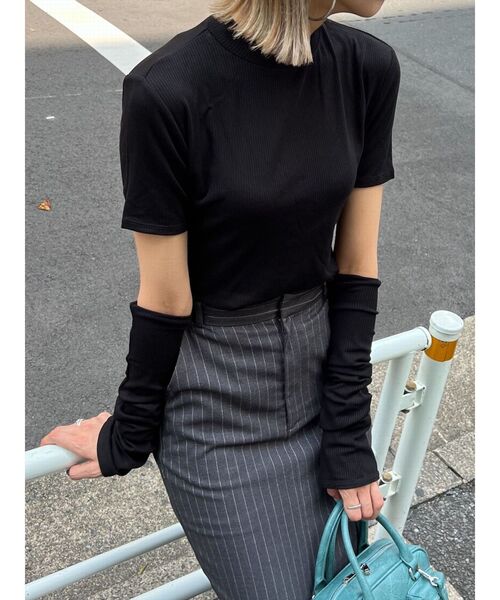 EMODA（エモダ）の「2WAYアームカバートップス（Tシャツ/カットソー・レディース・ホワイト/グレー/その他1/ブラック/その他・FREE）」の16枚目の写真