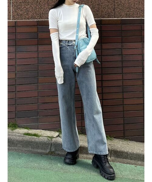 EMODA（エモダ）の「2WAYアームカバートップス（Tシャツ/カットソー・レディース・ホワイト/グレー/その他1/ブラック/その他・FREE）」の11枚目の写真