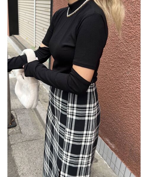 EMODA（エモダ）の「2WAYアームカバートップス（Tシャツ/カットソー・レディース・ホワイト/グレー/その他1/ブラック/その他・FREE）」の22枚目の写真