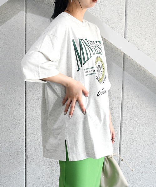 sango(sango)の「ピグメントプリントTシャツ(Tシャツ/カットソー・レディース・チャコールグレー/ブラウン/ホワイト系その他・FREE)」の6枚目の写真