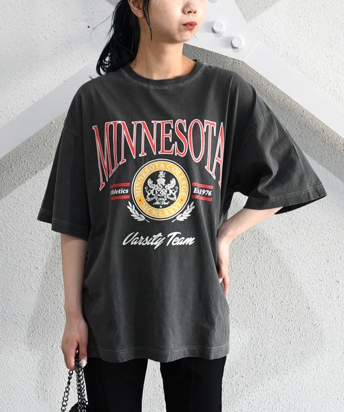 sango(sango)の「ピグメントプリントTシャツ(Tシャツ/カットソー・レディース・チャコールグレー/ブラウン/ホワイト系その他・FREE)」の15枚目の写真