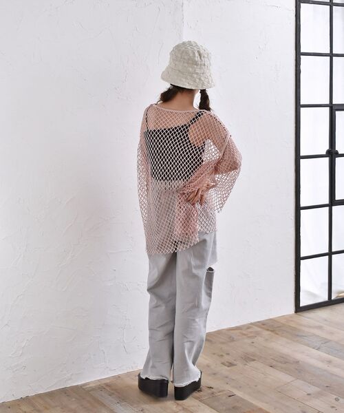 ems excite（エムズエキサイト）の「ダメージデニムPT（その他パンツ・レディース・ライトグレー/オフホワイト/ブルー系その他5/ライトブルー・FREE）」の17枚目の写真