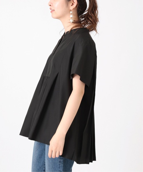 B.C STOCK(ベーセーストック)の「バックプリーツブラウス(シャツ/ブラウス・レディース・ブラック/ネイビー/アイボリー・FREE)」の9枚目の写真