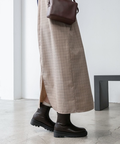 BONLECILL（ボンルシール）の「キーネック ガンクラブチェックジャンパースカート/ワンピース（ジャンパースカート・レディース・ブラック/ブラウン・FREE）」の21枚目の写真