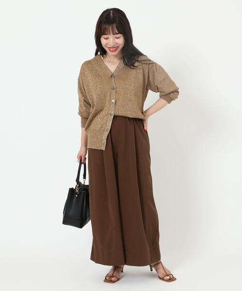 IENA(イエナ)の「ナイロントラペーズパンツ(その他パンツ・レディース・ブラウン/グリーン・38/36)」の3枚目の写真