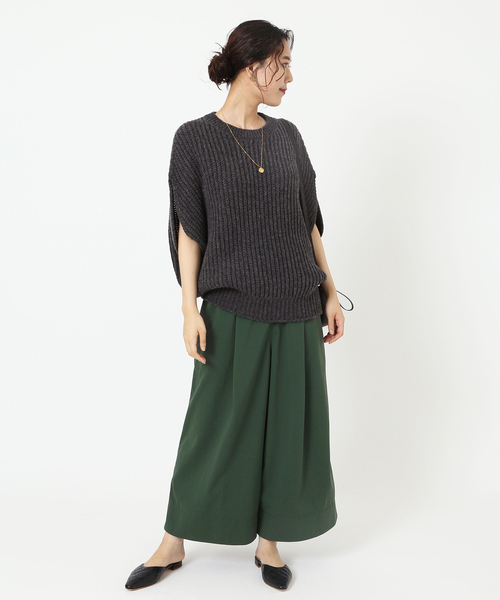 IENA(イエナ)の「ナイロントラペーズパンツ(その他パンツ・レディース・ブラウン/グリーン・38/36)」の4枚目の写真