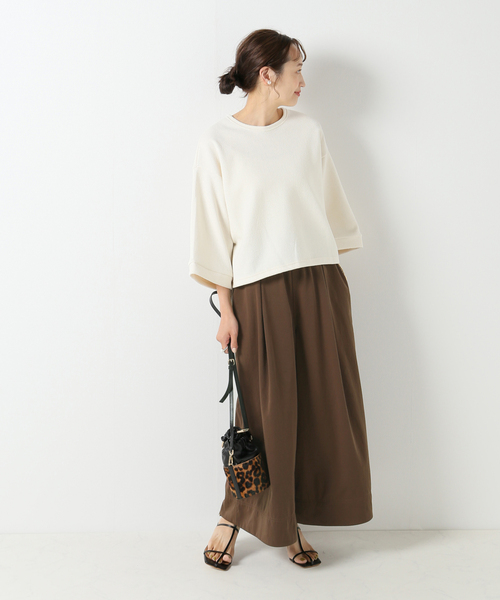 IENA(イエナ)の「ナイロントラペーズパンツ(その他パンツ・レディース・ブラウン/グリーン・38/36)」の12枚目の写真