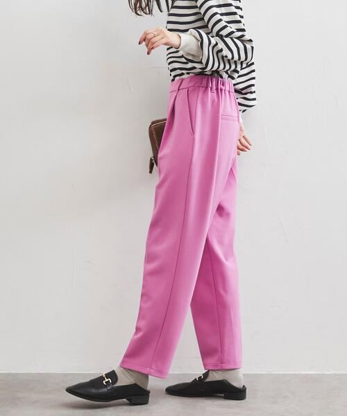 coen(コーエン)の「カットジョーゼットイージーテーパードパンツ#(スラックス・レディース・ケリー/ピンク/オレンジ・S/M/L)」の14枚目の写真