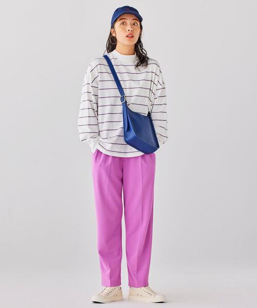 coen(コーエン)の「カットジョーゼットイージーテーパードパンツ#(スラックス・レディース・ケリー/ピンク/オレンジ・S/M/L)」の22枚目の写真