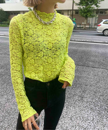 Ameri | LACE COLORFUL CUT TOP(Tシャツ/カットソー)