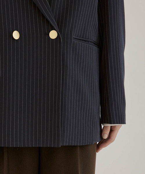 VIS(ビス)の「金釦ダブルジャケット(テーラードジャケット・レディース・ネイビー/ブルー系その他・S/M)」の18枚目の写真