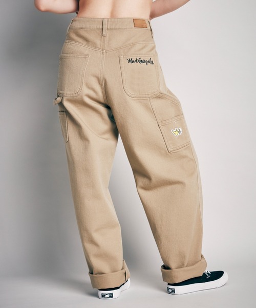 ROXY(ロキシー)の「MARK GONZALES PANTS/ロキシーマークゴンザレスコラボボトムス(チノパンツ・レディース・ブラック/ベージュ・MEDIUM/LARGE)」の2枚目の写真