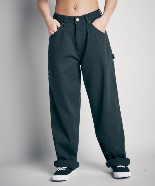 ROXY(ロキシー)の「MARK GONZALES PANTS/ロキシーマークゴンザレスコラボボトムス(チノパンツ・レディース・ブラック/ベージュ・MEDIUM/LARGE)」の9枚目の写真