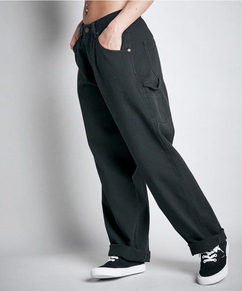 ROXY(ロキシー)の「MARK GONZALES PANTS/ロキシーマークゴンザレスコラボボトムス(チノパンツ・レディース・ブラック/ベージュ・MEDIUM/LARGE)」の8枚目の写真