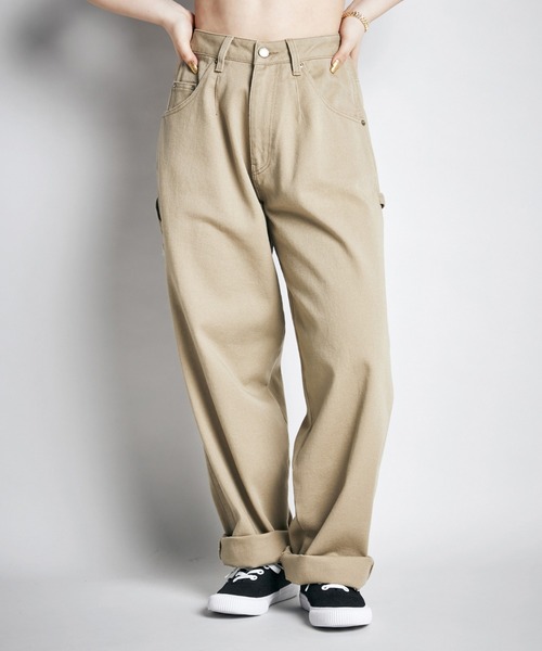 ROXY(ロキシー)の「MARK GONZALES PANTS/ロキシーマークゴンザレスコラボボトムス(チノパンツ・レディース・ブラック/ベージュ・MEDIUM/LARGE)」の4枚目の写真