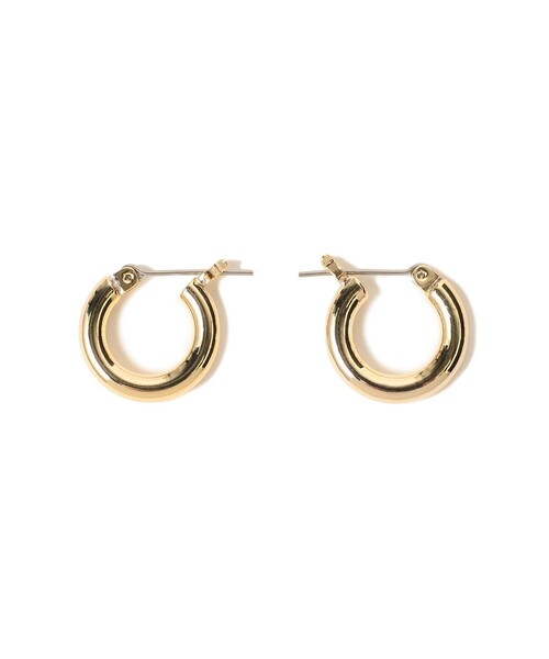 Ray BEAMS（レイビームス）の「ミニ フープ ピアス 15mm（ピアス（両耳用）・レディース・ブラック/シルバー/ゴールド・ONE SIZE）」の7枚目の写真