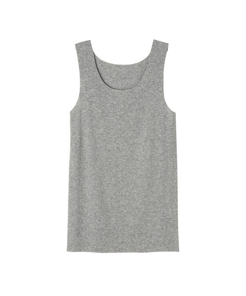 GUNZE（グンゼ）の「KIREILABO/キレイラボ 縫い目がなくてチクチクしにくい タンクトップ オーガニックコットン（インナーウェア/肌着・レディース・ピンク/杢グレー/ホワイト系その他/ブラック/ブルー系その他・LARGE/MEDIUM/X-LARGE）」の4枚目の写真