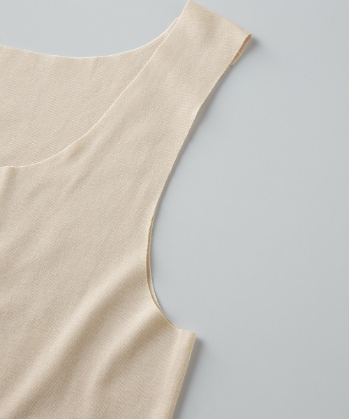 GUNZE（グンゼ）の「KIREILABO/キレイラボ 縫い目がなくてチクチクしにくい タンクトップ オーガニックコットン（インナーウェア/肌着・レディース・ピンク/杢グレー/ホワイト系その他/ブラック/ブルー系その他・LARGE/MEDIUM/X-LARGE）」の12枚目の写真