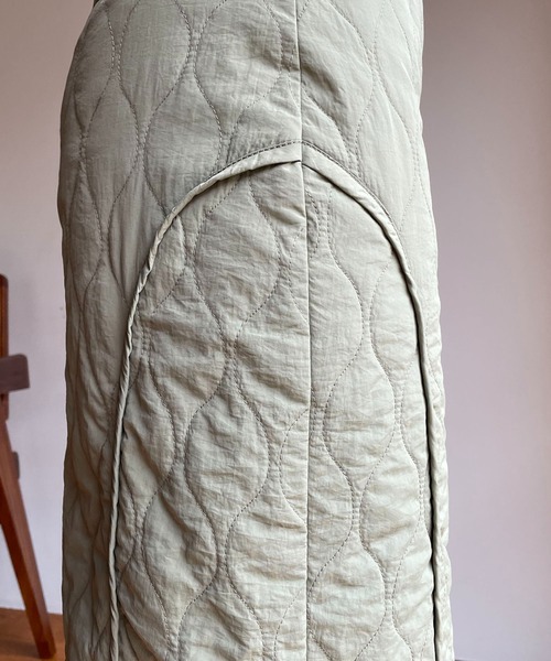 CAPRICIEUX LE'MAGE（カプリシューレマージュ）の「キルトナロースカート（スカート・レディース・ブラック/カーキ・38/36）」の16枚目の写真