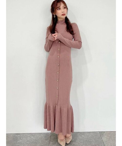 RESEXXY（リゼクシー）の「ニットレイヤードキャミワンピース（ワンピース・レディース・ブラック/グレー/モカ・FREE）」の14枚目の写真