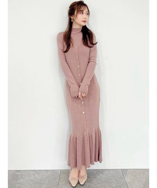 RESEXXY（リゼクシー）の「ニットレイヤードキャミワンピース（ワンピース・レディース・ブラック/グレー/モカ・FREE）」の15枚目の写真