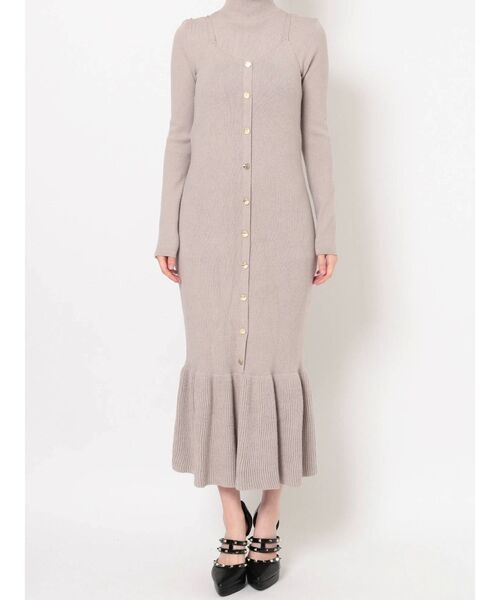 RESEXXY（リゼクシー）の「ニットレイヤードキャミワンピース（ワンピース・レディース・ブラック/グレー/モカ・FREE）」の17枚目の写真