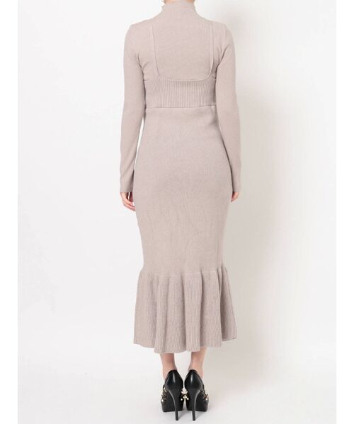 RESEXXY（リゼクシー）の「ニットレイヤードキャミワンピース（ワンピース・レディース・ブラック/グレー/モカ・FREE）」の19枚目の写真