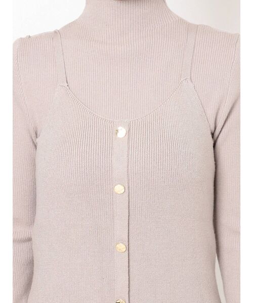 RESEXXY（リゼクシー）の「ニットレイヤードキャミワンピース（ワンピース・レディース・ブラック/グレー/モカ・FREE）」の20枚目の写真