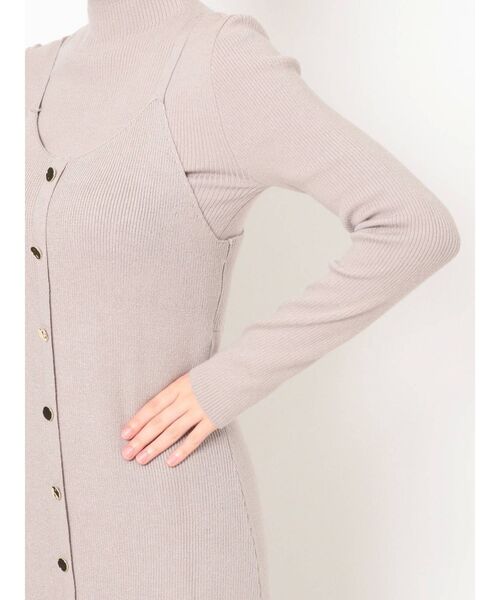 RESEXXY（リゼクシー）の「ニットレイヤードキャミワンピース（ワンピース・レディース・ブラック/グレー/モカ・FREE）」の21枚目の写真