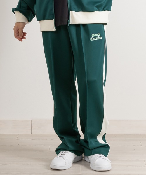 SlashDate(スラッシュデイト)の「ライントラックパンツ/ジャージ/ユニセックス <セットアップ可能>(スウェットパンツ・メンズ・ブラック/ブルー/グリーン/オレンジ・M/L)」の16枚目の写真