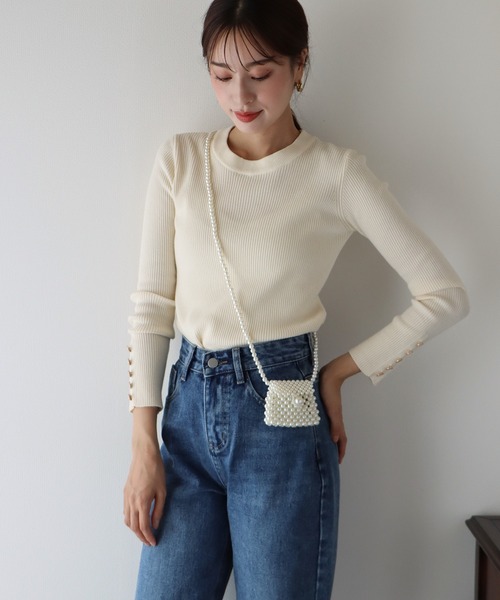 BLUEEAST(ブルーイースト)の「マイクロパールバッグ(ショルダーバッグ・レディース・オフホワイト・FREE)」の15枚目の写真