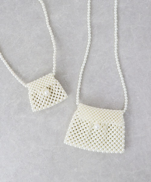 BLUEEAST(ブルーイースト)の「マイクロパールバッグ(ショルダーバッグ・レディース・オフホワイト・FREE)」の12枚目の写真