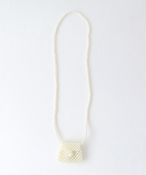 BLUEEAST(ブルーイースト)の「マイクロパールバッグ(ショルダーバッグ・レディース・オフホワイト・FREE)」の10枚目の写真