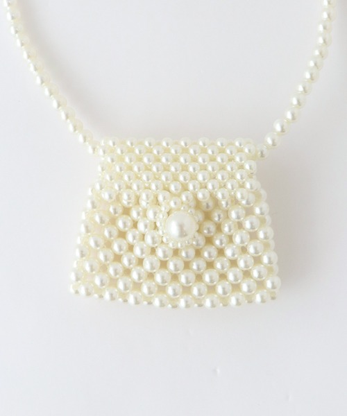 BLUEEAST(ブルーイースト)の「マイクロパールバッグ(ショルダーバッグ・レディース・オフホワイト・FREE)」の9枚目の写真