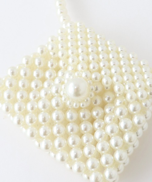 BLUEEAST(ブルーイースト)の「マイクロパールバッグ(ショルダーバッグ・レディース・オフホワイト・FREE)」の8枚目の写真