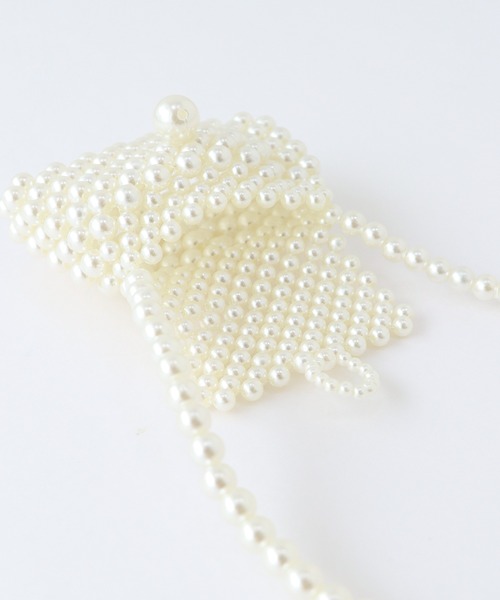 BLUEEAST(ブルーイースト)の「マイクロパールバッグ(ショルダーバッグ・レディース・オフホワイト・FREE)」の5枚目の写真